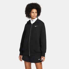 Nike Sportswear Women's Phoenix Fleece Oversized Full Zip Hoodie Black / Sail