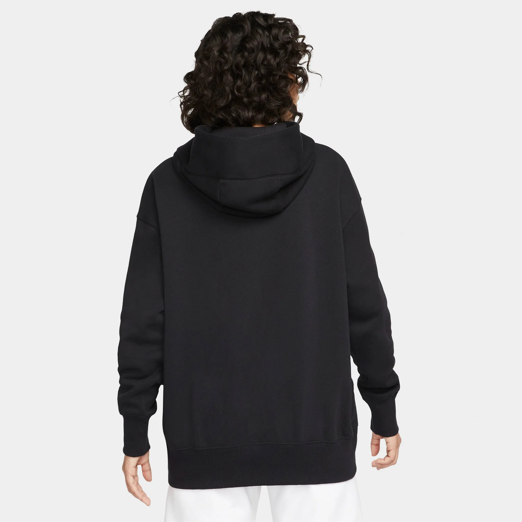 Nike Women's Sportswear Phoenix Fleece Oversized Pullover Hoodie Black / Sail