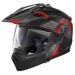 Nolan N70-2 X Skyfall Helmet - Matt Lava Grey/Red