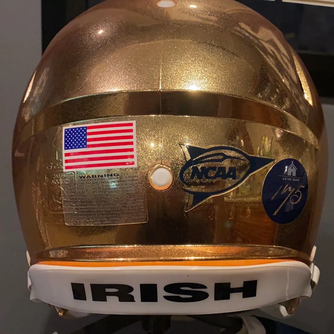 Notre Dame Fighting Irish “ARA” 2017 Authentic Riddell Speed HYDROFX Helmet