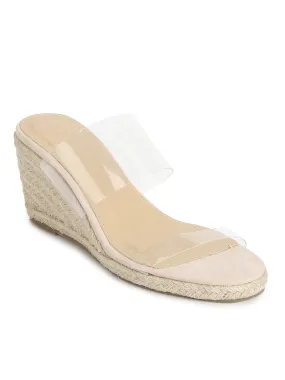 Nude Micro Perplex Slip On Sandals