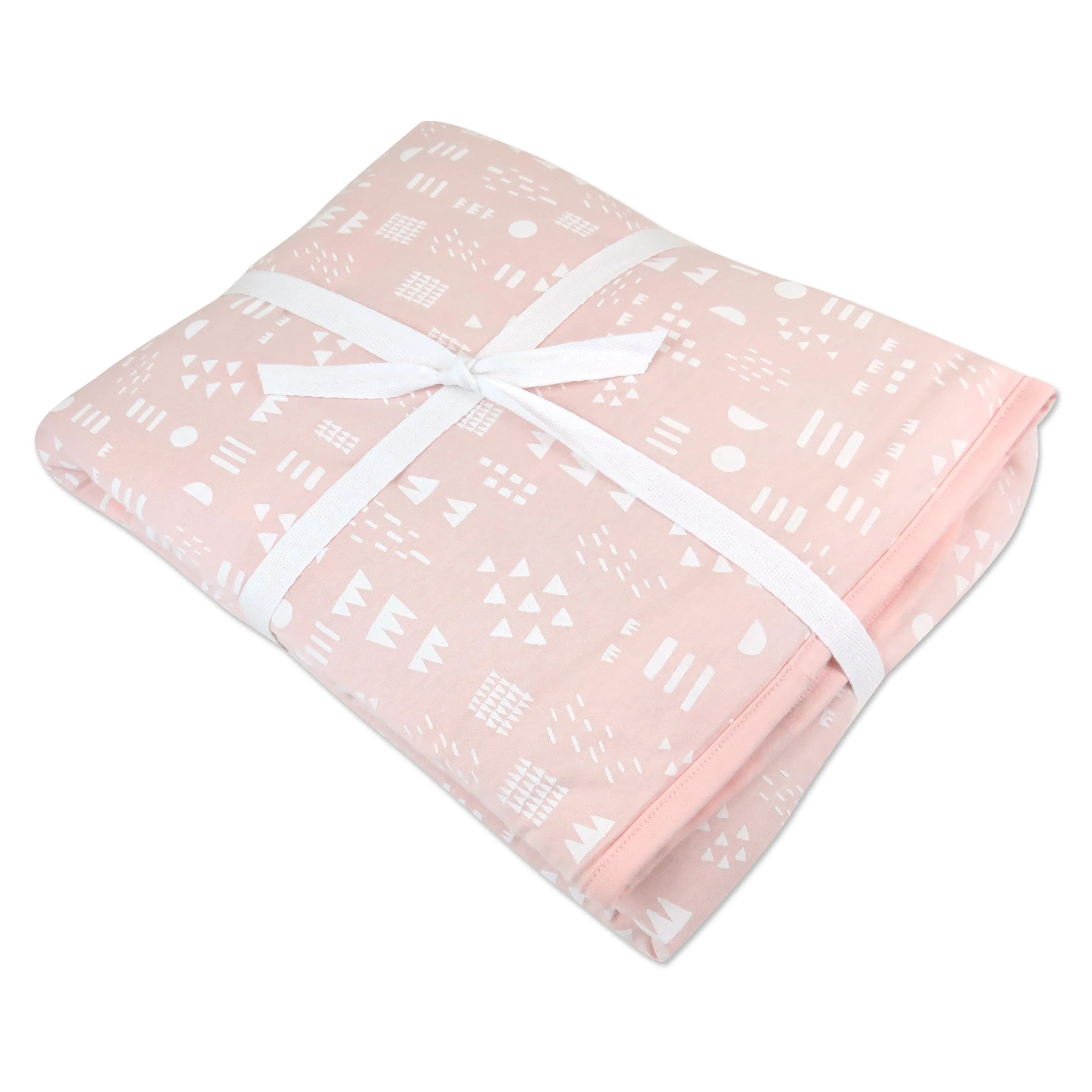 Organic Cotton Hand-Quilted Reversible Baby Blanket