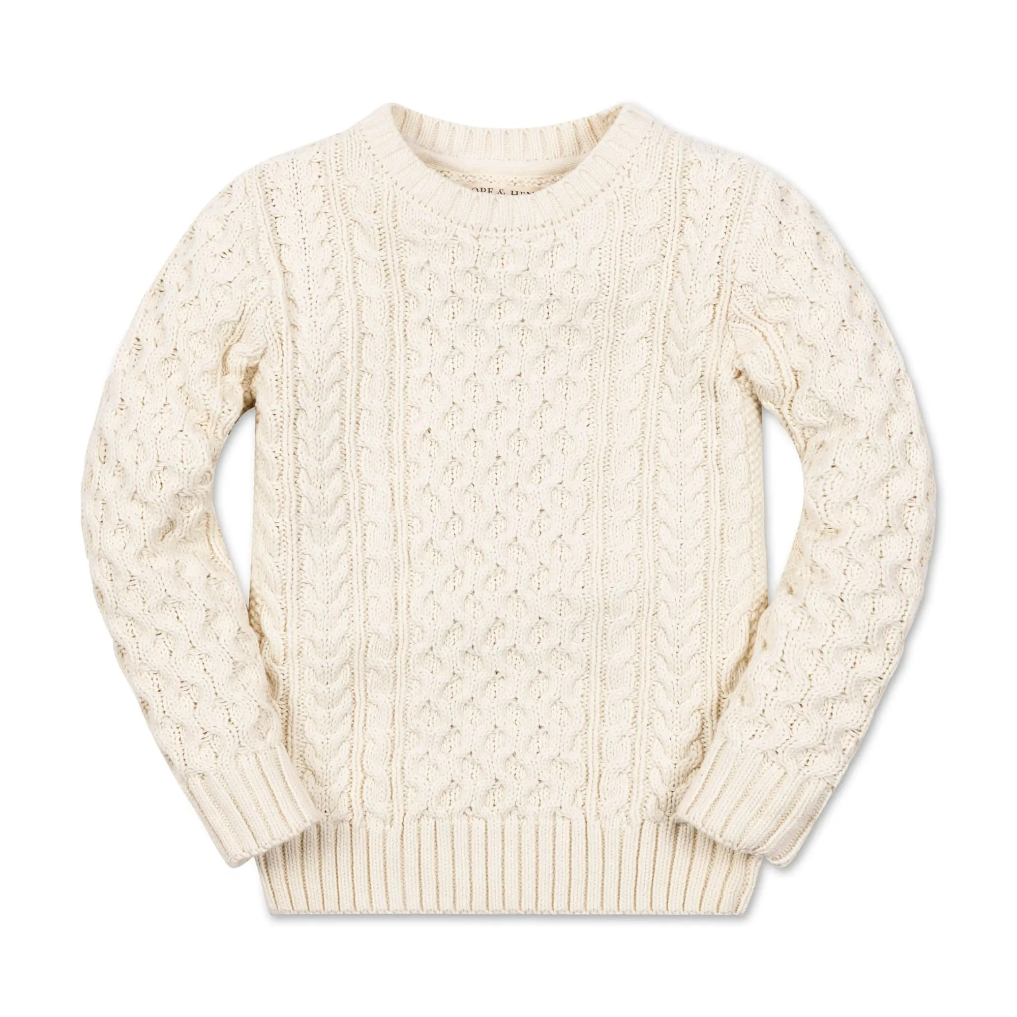 Organic Fisherman Sweater | Ivory