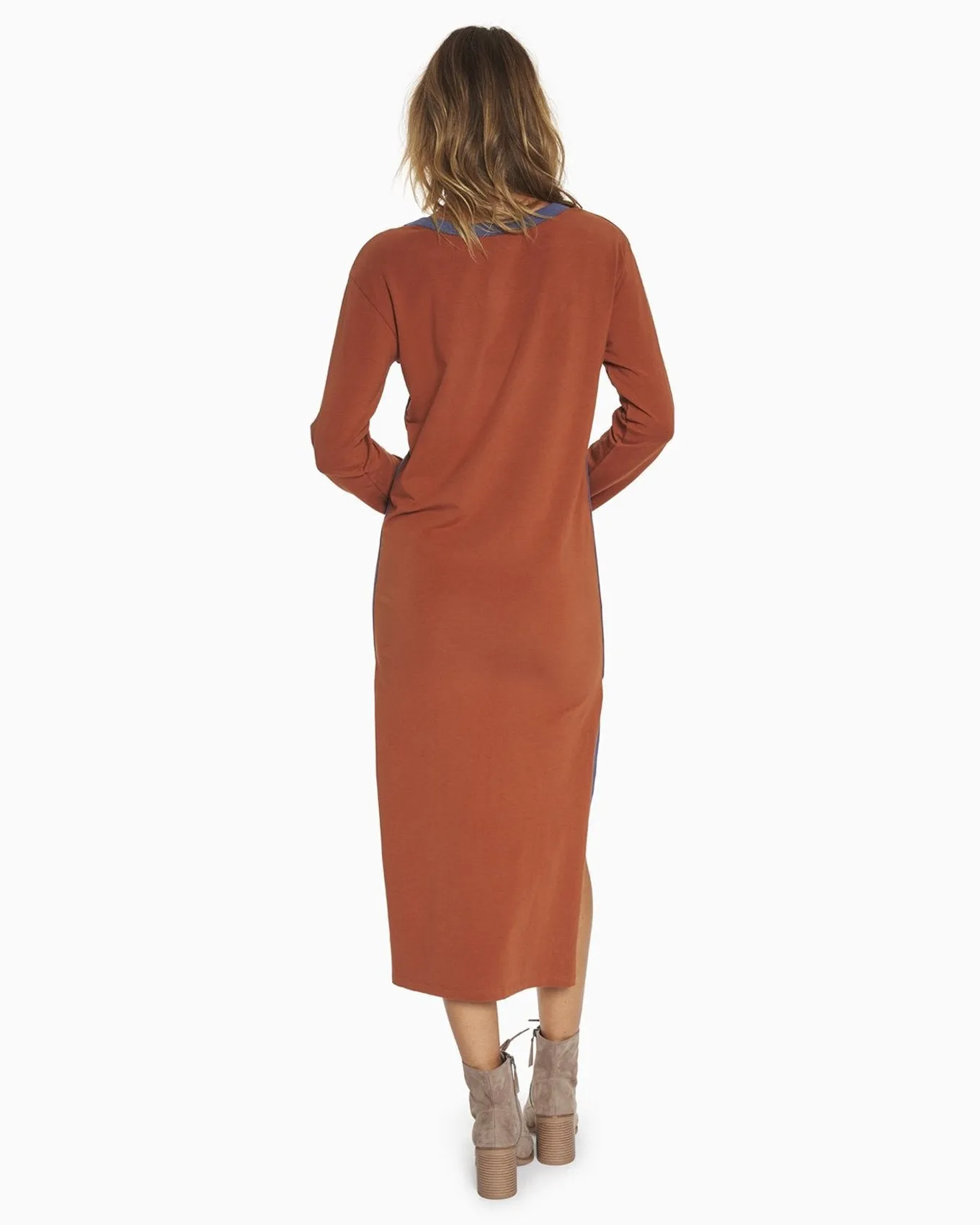 Organic Midi Track Style Dress Dress