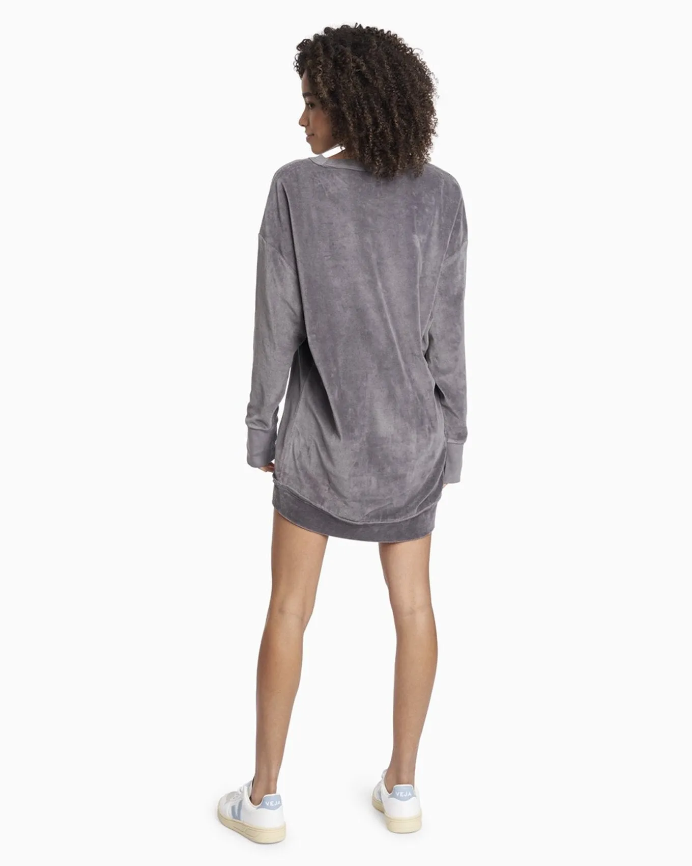 Organic Velour Sweatshirt Dress Sweatshirt Dress