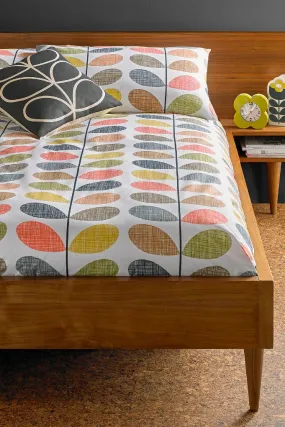 Orla Kiely Orange Scribble Stem Floral Cotton Duvet Cover