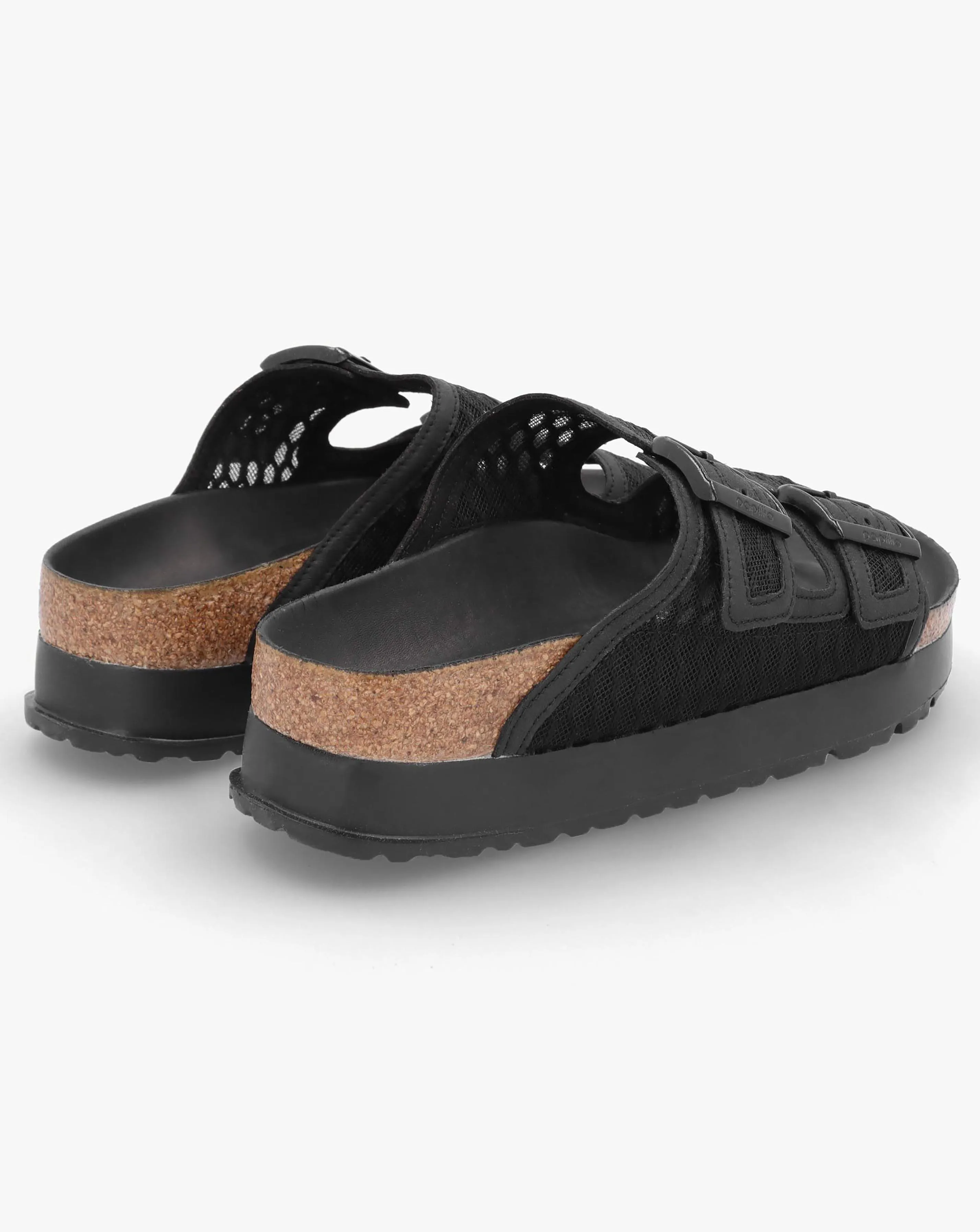 Papillio By Birkenstock Arizona Pap Flex Platform Black Mules Narrow Width | Simply Be