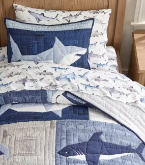 Patchwork Heritage Shark Quilt and Shams