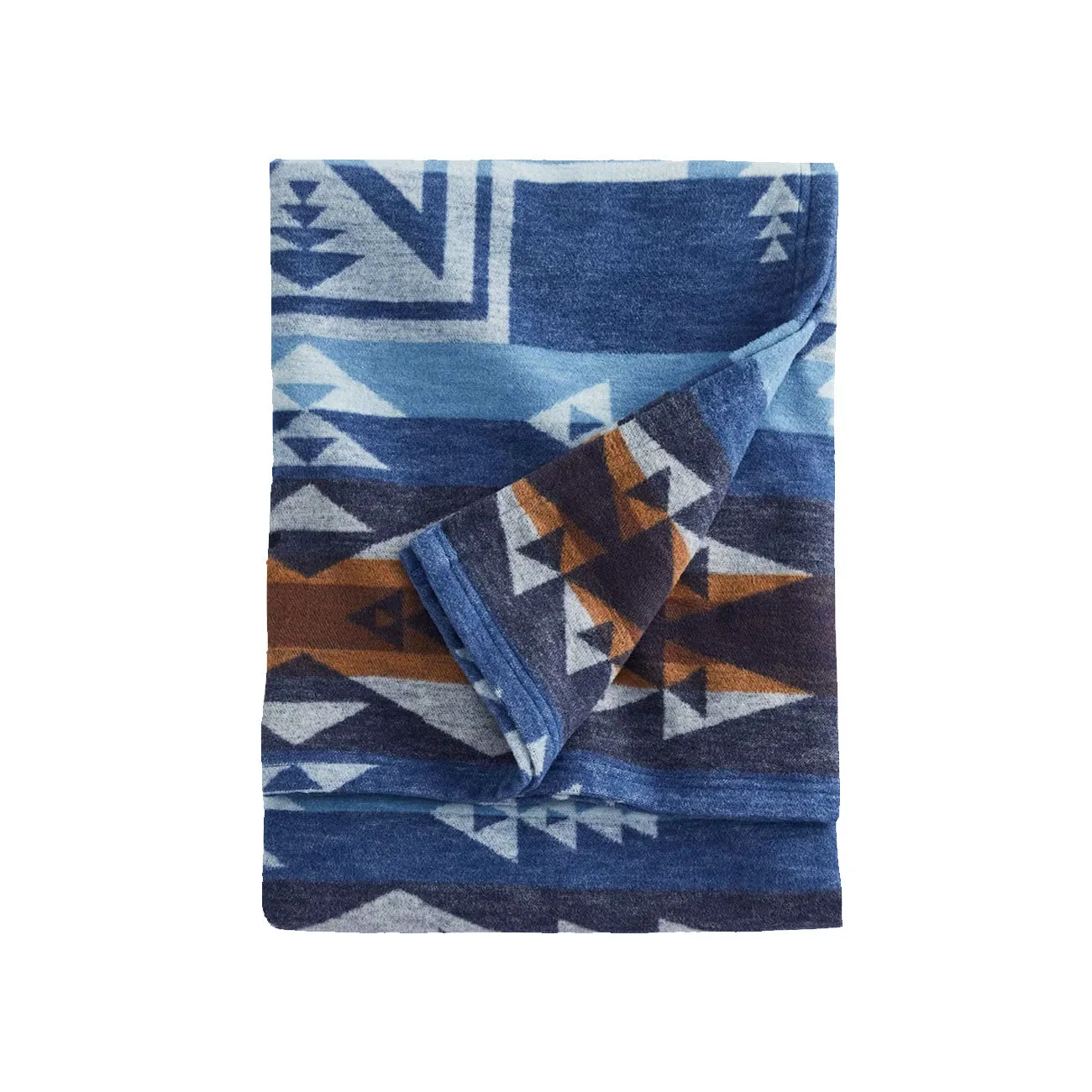 Pendleton Organic Cotton Jacquard Blanket (Navy / Multi)