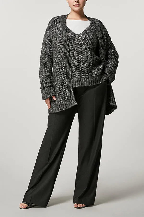 Persona (by Marina Rinaldi) MAPO WOOL-BLEND MAXI CARDIGAN