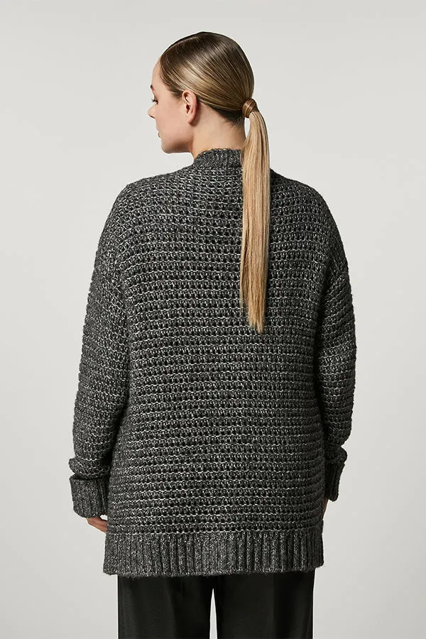 Persona (by Marina Rinaldi) MAPO WOOL-BLEND MAXI CARDIGAN