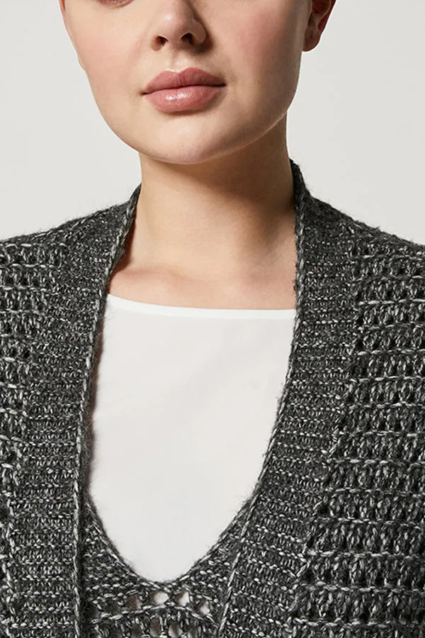 Persona (by Marina Rinaldi) MAPO WOOL-BLEND MAXI CARDIGAN