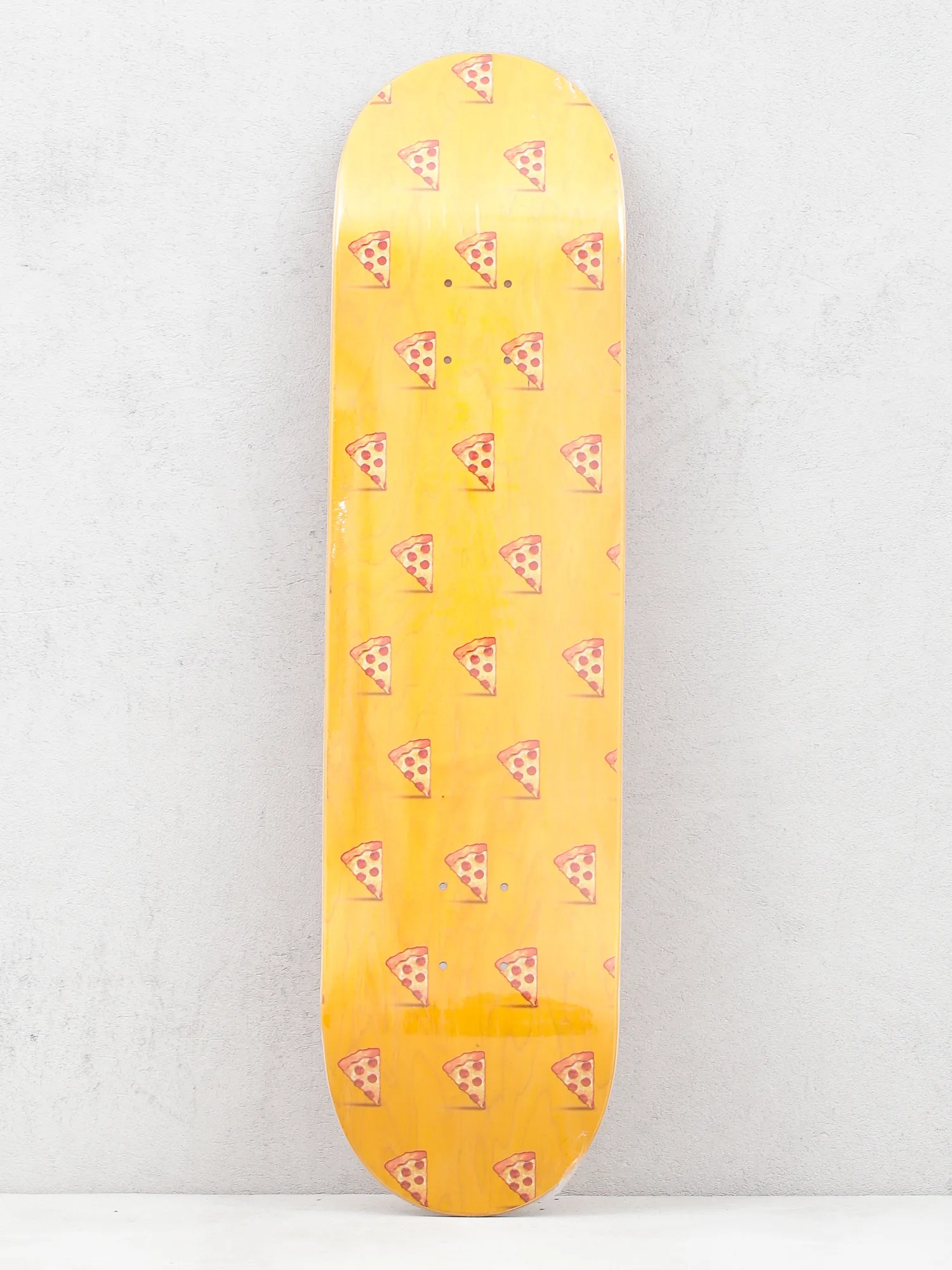 Pizza Skateboards Emoji Pattern Deck (orange)