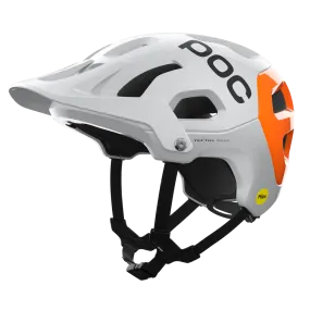 POC Tectal Race MIPS NFC MTB Helmet - Hydrogen White-Fluorescent Orange Avip