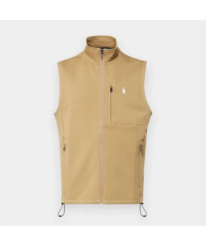 Polo Ralph Lauren Full Zip Sweat Vest | Camel-710934621004 at kular fashion