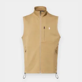 Polo Ralph Lauren Full Zip Sweat Vest | Camel-710934621004 at kular fashion