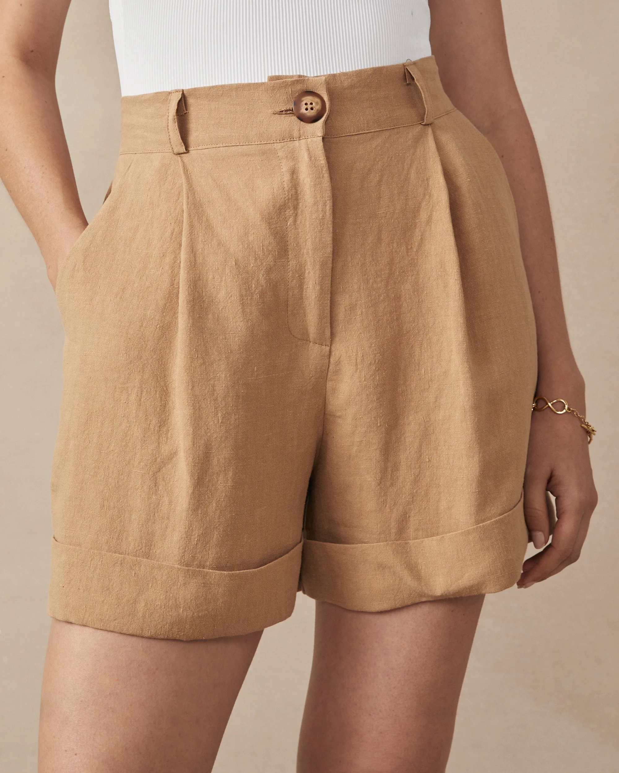 Poppy Shorts Fawn