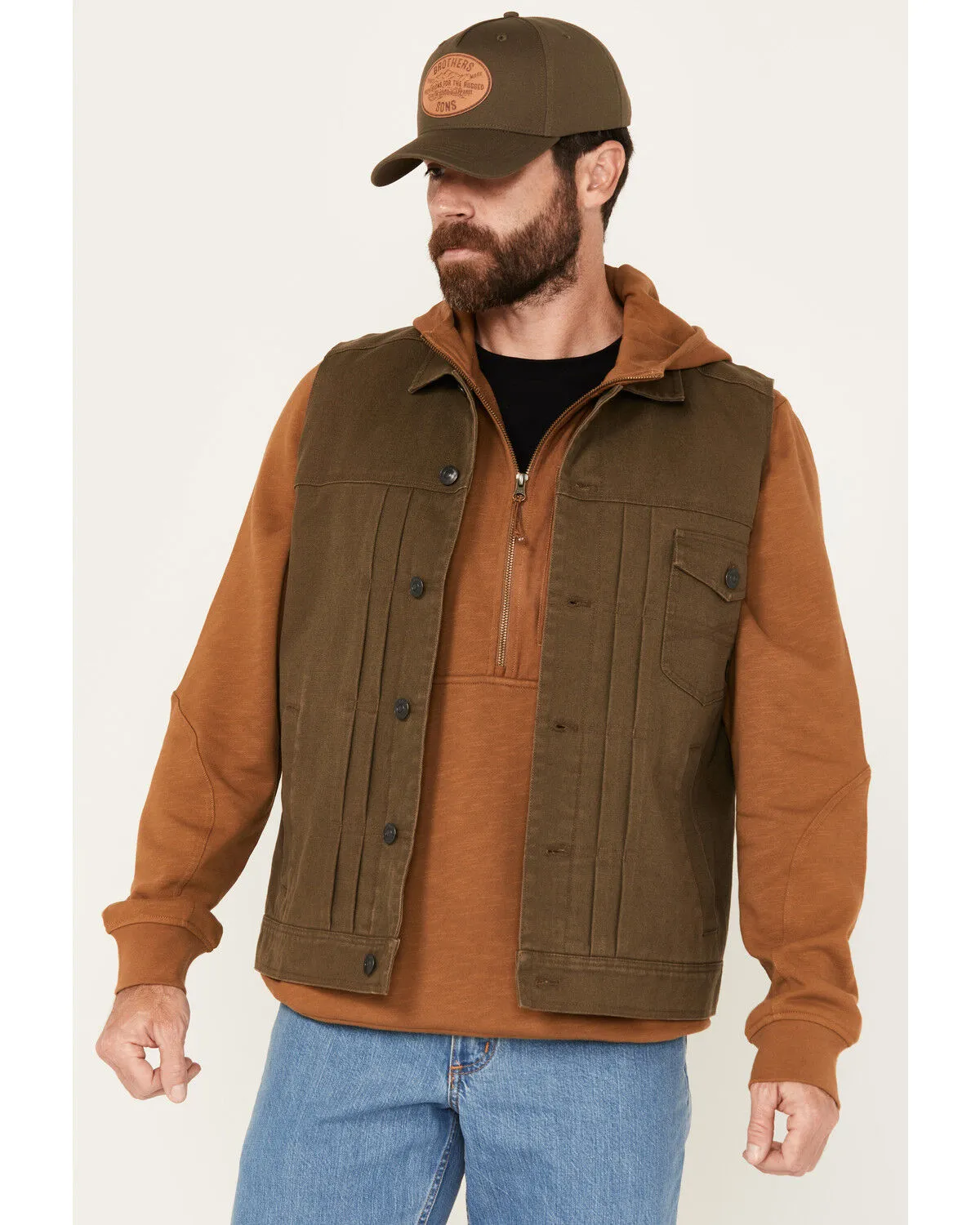 Product Name:  Brothers and Sons Men's Granger Duck Trucker Vest