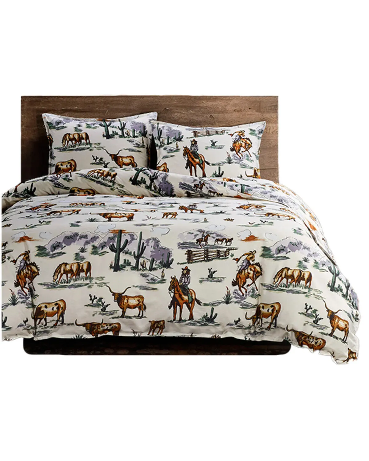 Product Name:  HiEnd Accents 3pc Ranch Life Reversible Duvet Cover Bedding Set - Super King