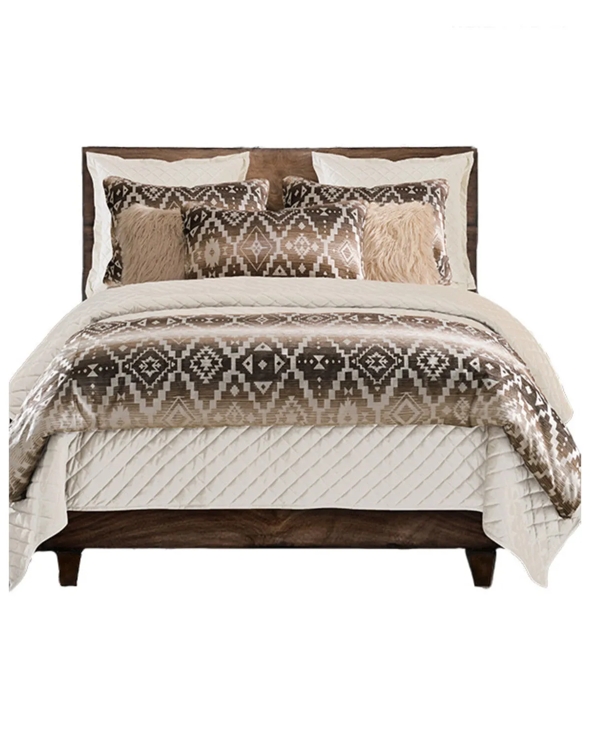 Product Name:  HiEnd Accents Chalet Southwestern Print 3 Piece Duvet Cover Set - Queen Size