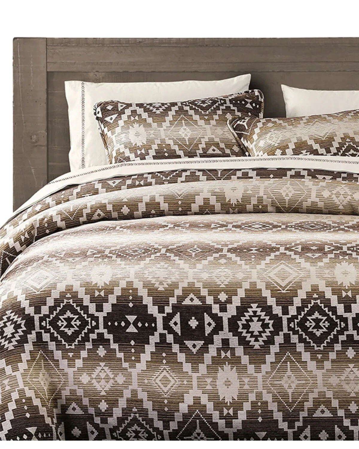 Product Name:  HiEnd Accents Chalet Southwestern Print 3 Piece Duvet Cover Set - Queen Size