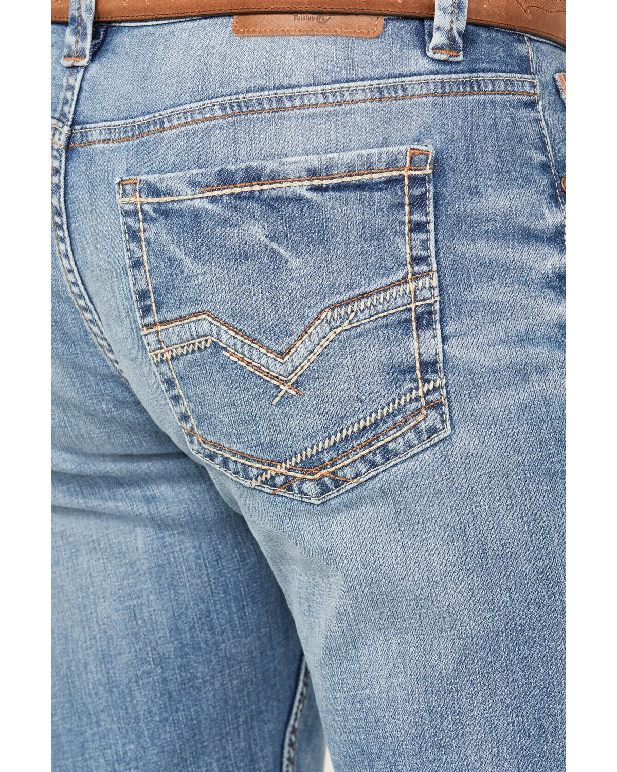 Product Name:  Moonshine Spirit Men's Legend Light Wash Slim Straight Stretch Denim Jeans