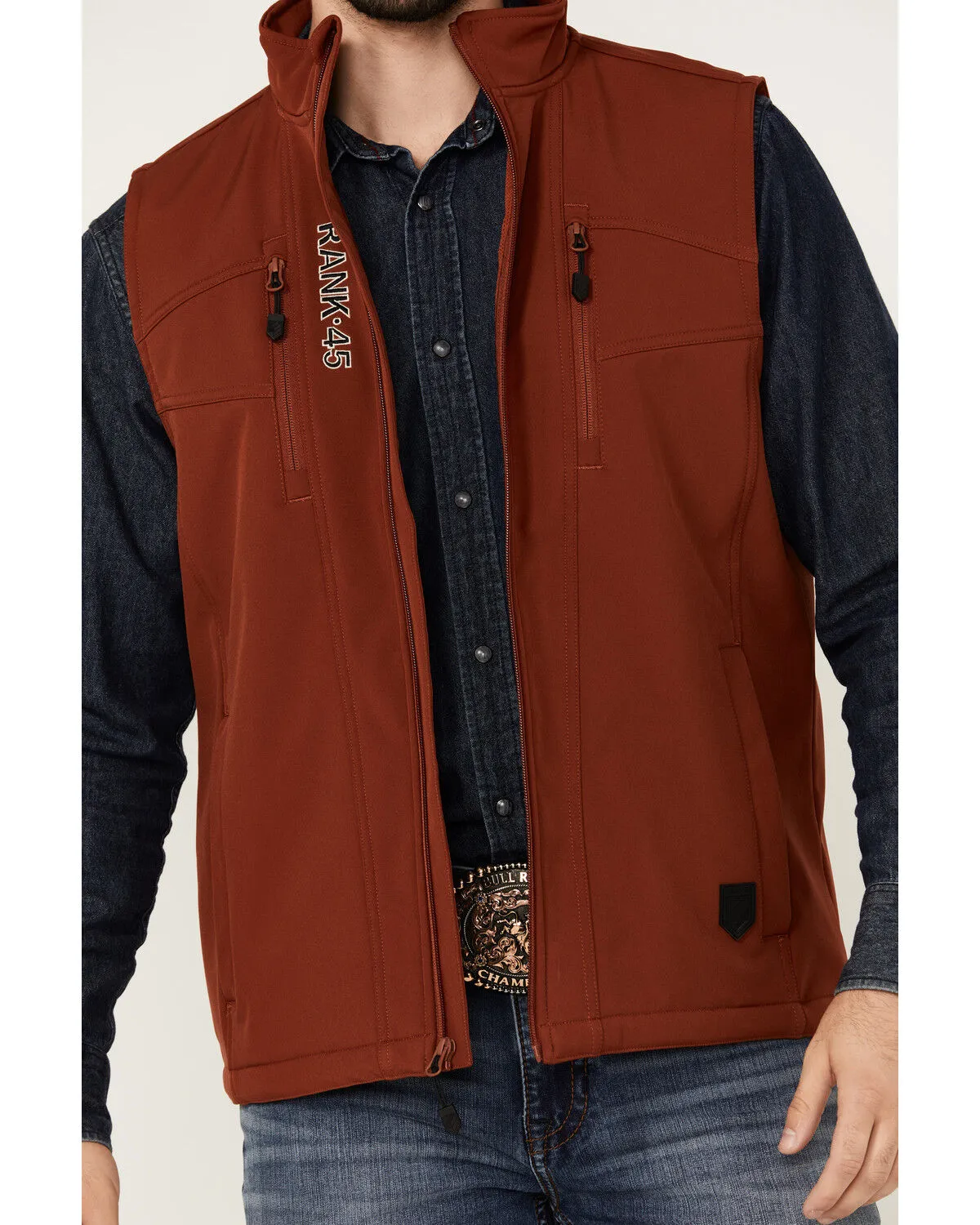 Product Name:  RANK 45® Men's Ralington Embroidered Softshell Vest