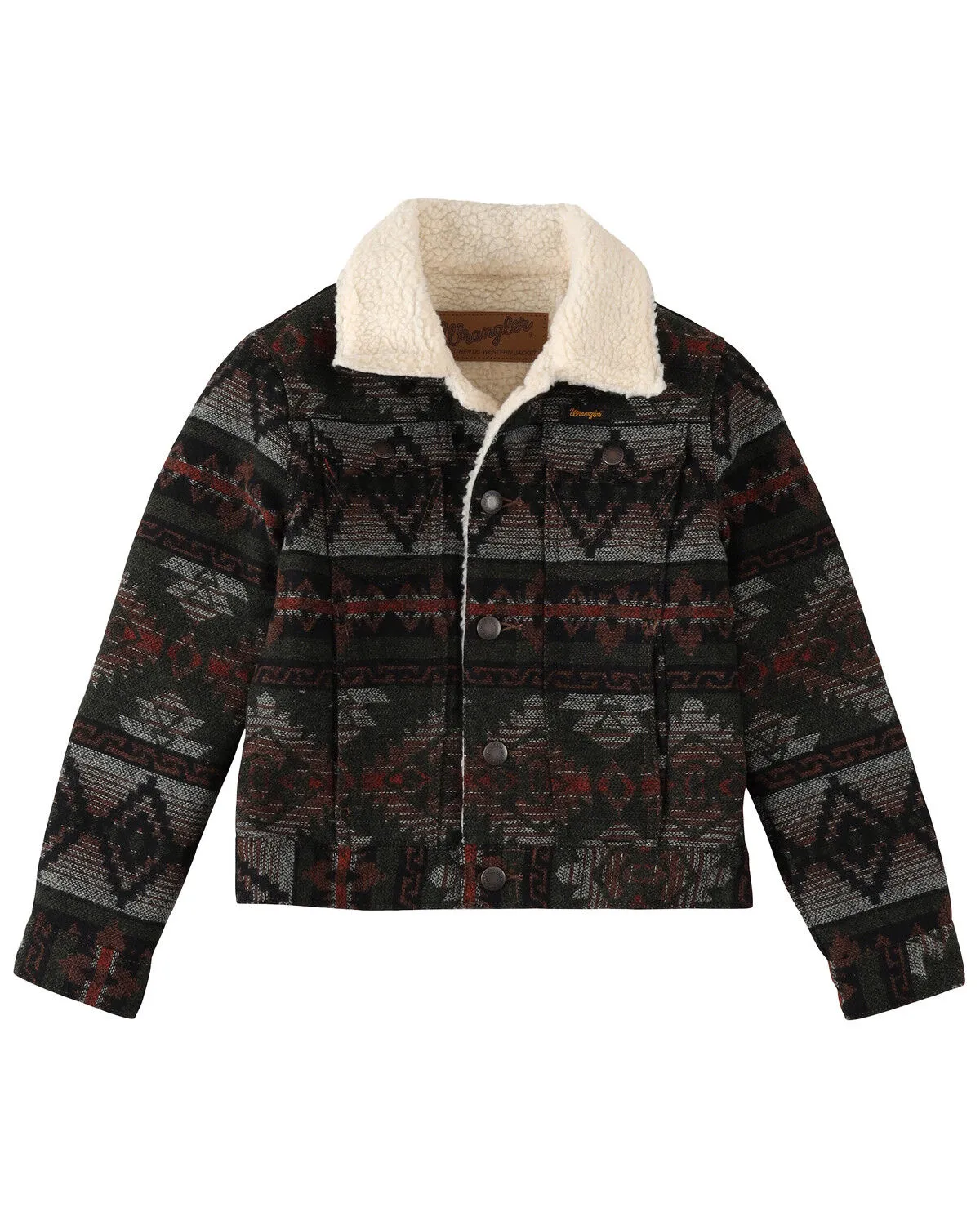 Product Name:  Wrangler Boys' Jaquard Sherpa Lined Jacket