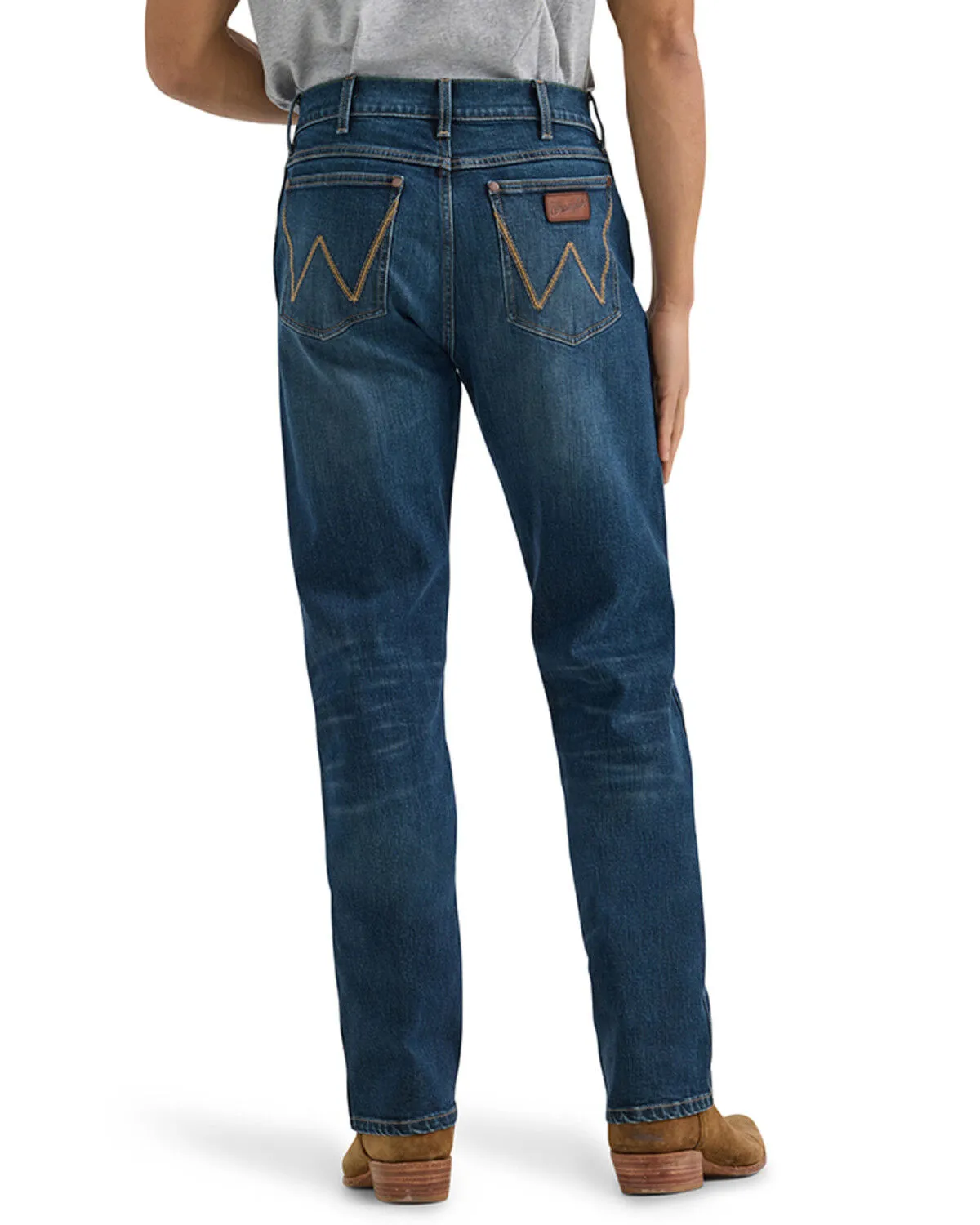 Product Name:  Wrangler Retro Men's Melbourne Dark Wash Slim Straight Stretch Denim Jeans