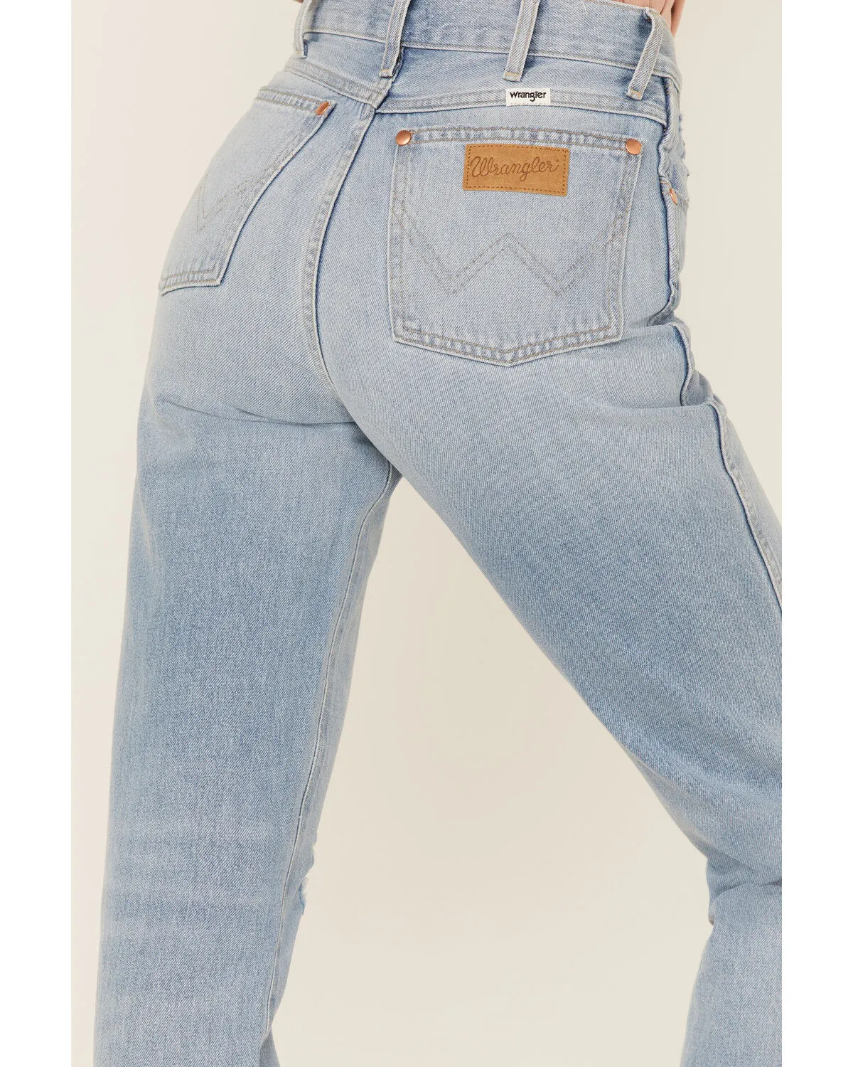 Product Name:  Wrangler Retro Women's Wild West 603 Mid Damaged High Rise Straight Jeans