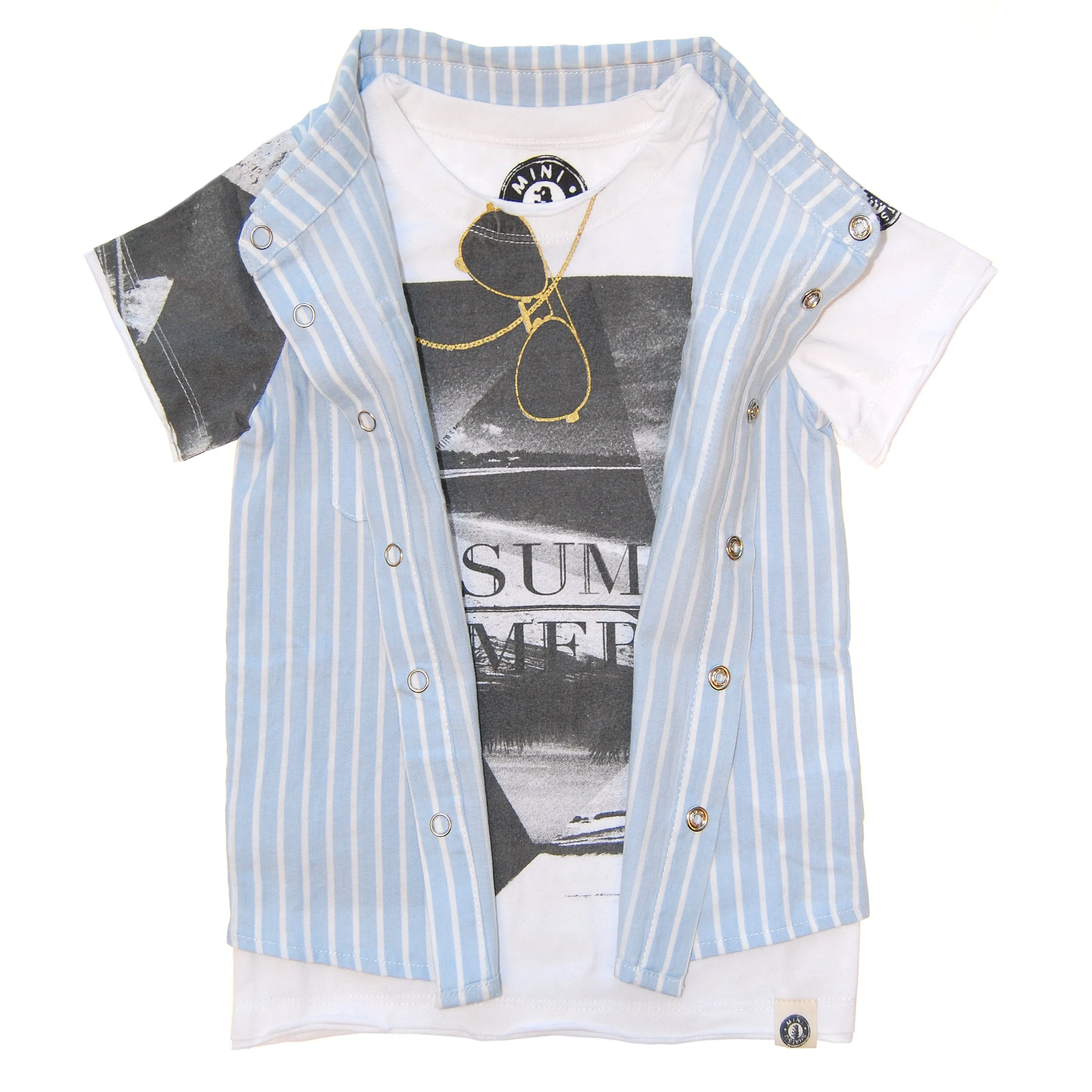 Real Summer Stripe Vest T-Shirt by: Mini Shatsu