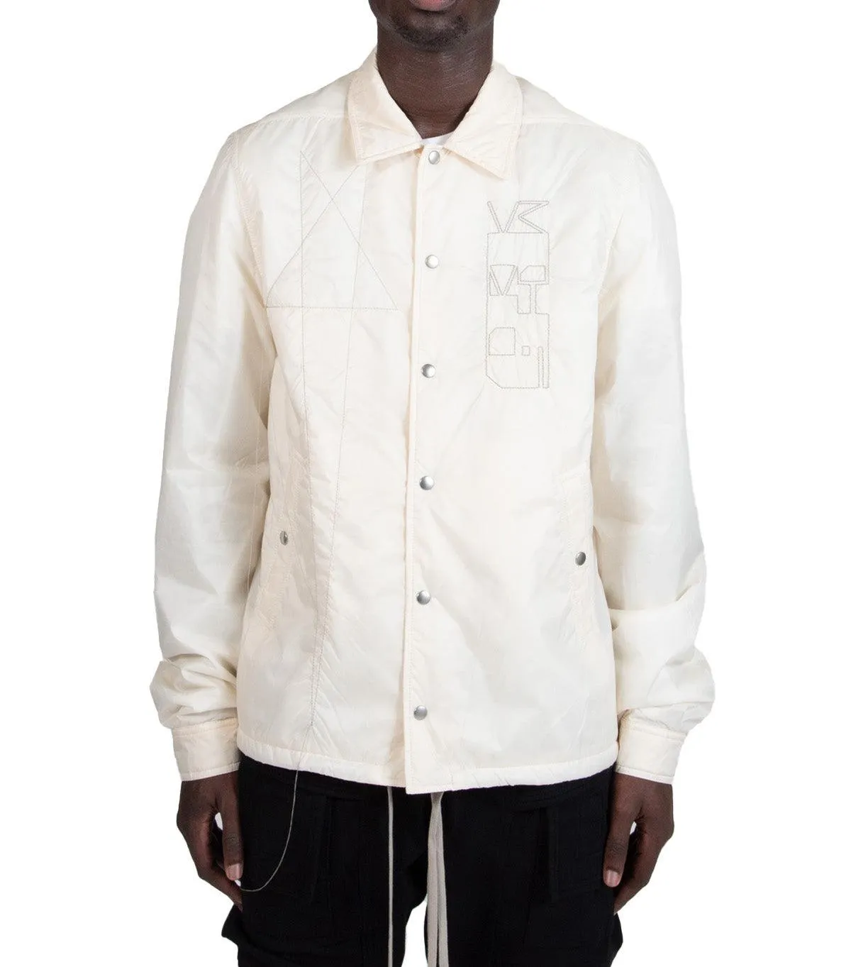 Rick Owens DRKSHDW Snapfront Jacket Natural