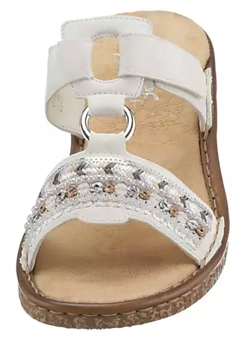 Rieker Sequinned Velcro Mules | Grattan