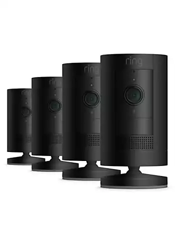 Ring Multipack Kit - Stick Up Camera (Battery) - 4 Pack - Black | Kaleidoscope