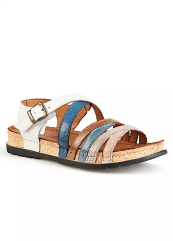 Riva Exclusive Multi Leather Wedge Mules | Grattan