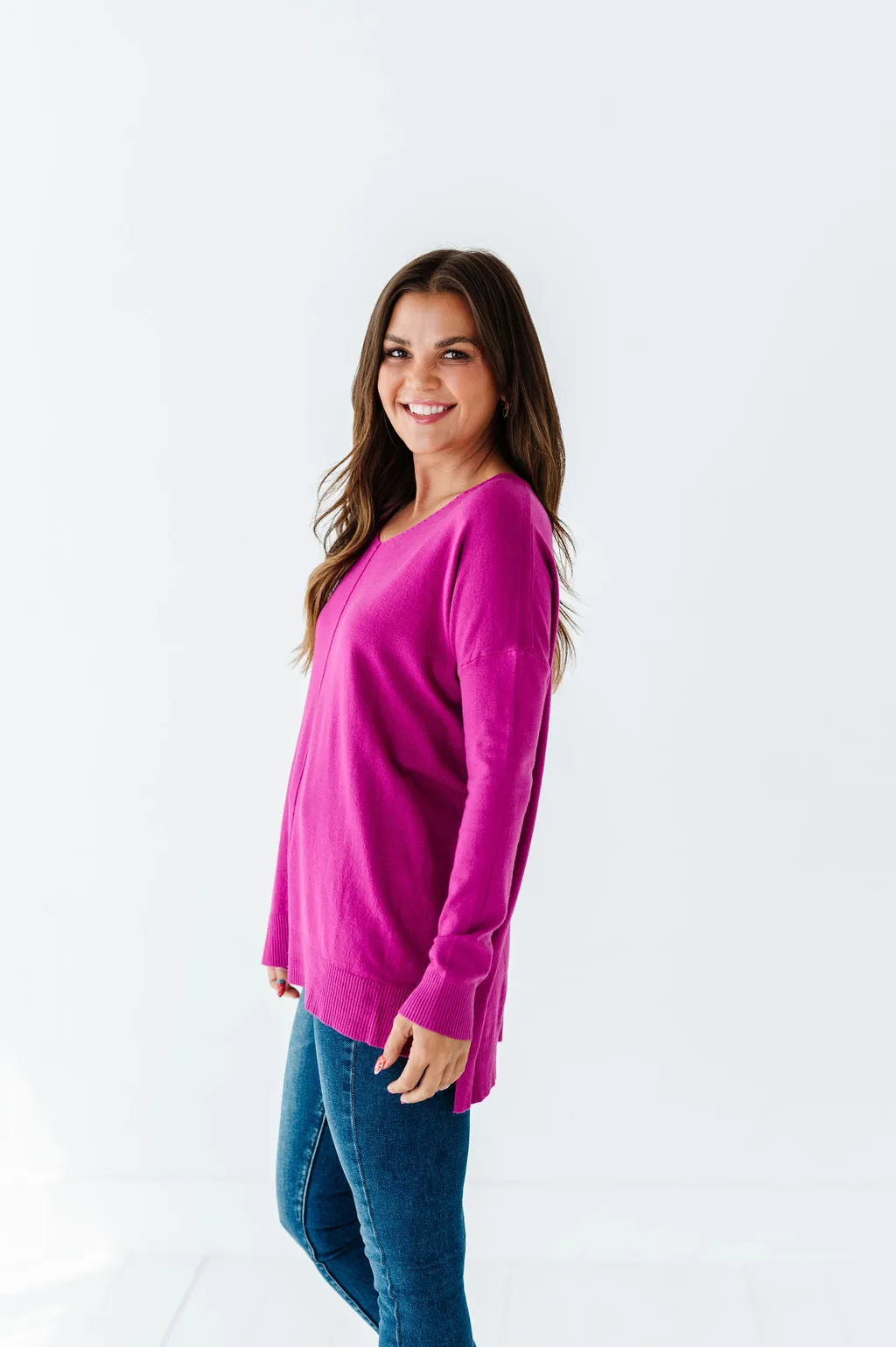 Rochelle Sweater in Berry