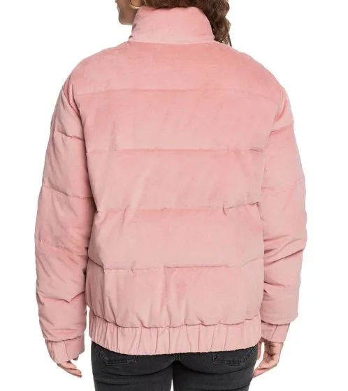 ROXY Adventure Coast water-repellent women s velor jacket ERJJK03350 MKM0 old pink