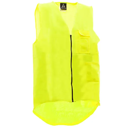 Safe-t-tec Hi-vis Yellow Do Zipped Vest