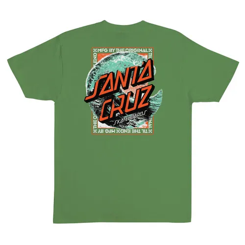 Santa Cruz Skateboards Shirt Breaker Dot Dill Green