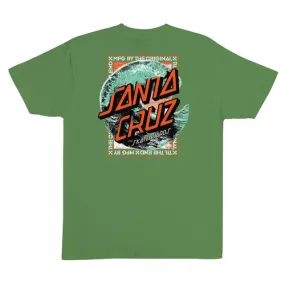 Santa Cruz Skateboards Shirt Breaker Dot Dill Green