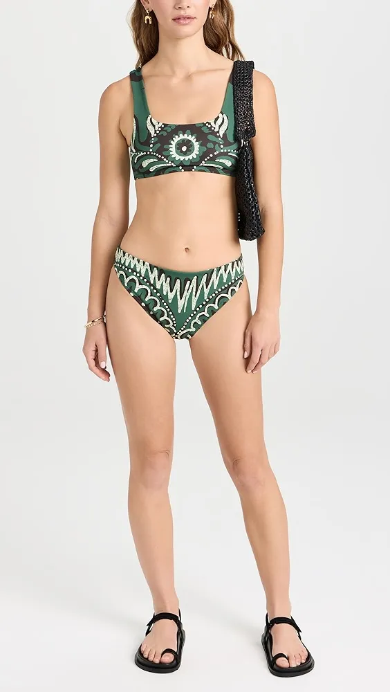 Sea   Charlough Print Bikini Top 