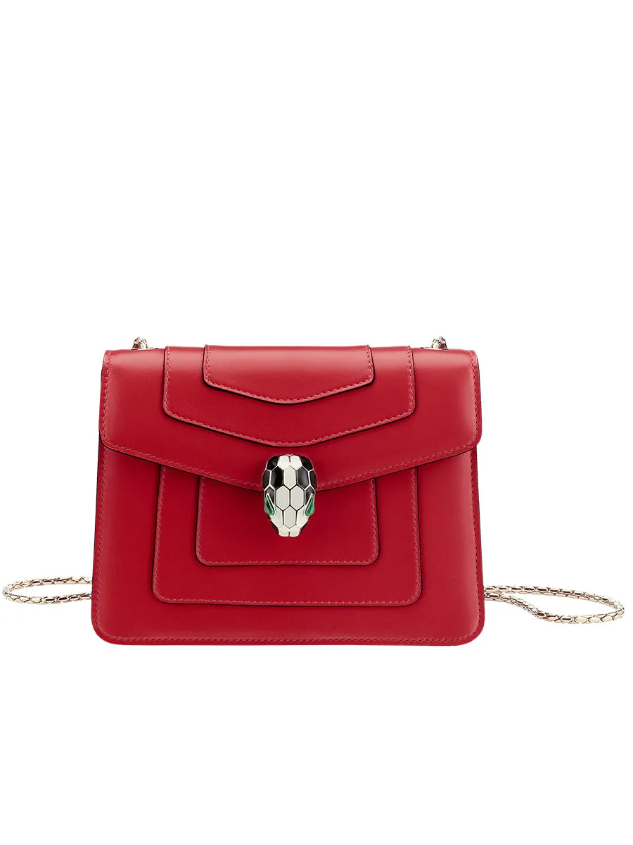 Serpenti Forever Crossbody Bag in Rubi Red