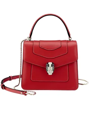 Serpenti Forever Crossbody Bag in Ruby Red