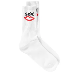 Sex Skateboards Logo SockWhite