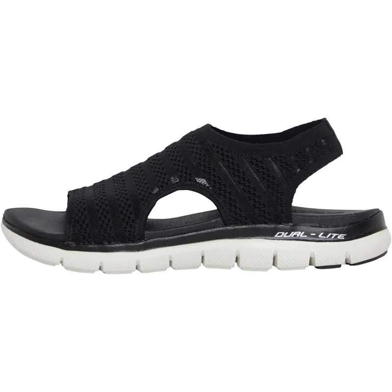 SKECHERS Womens Flex Appeal 2.5 Sandals Black