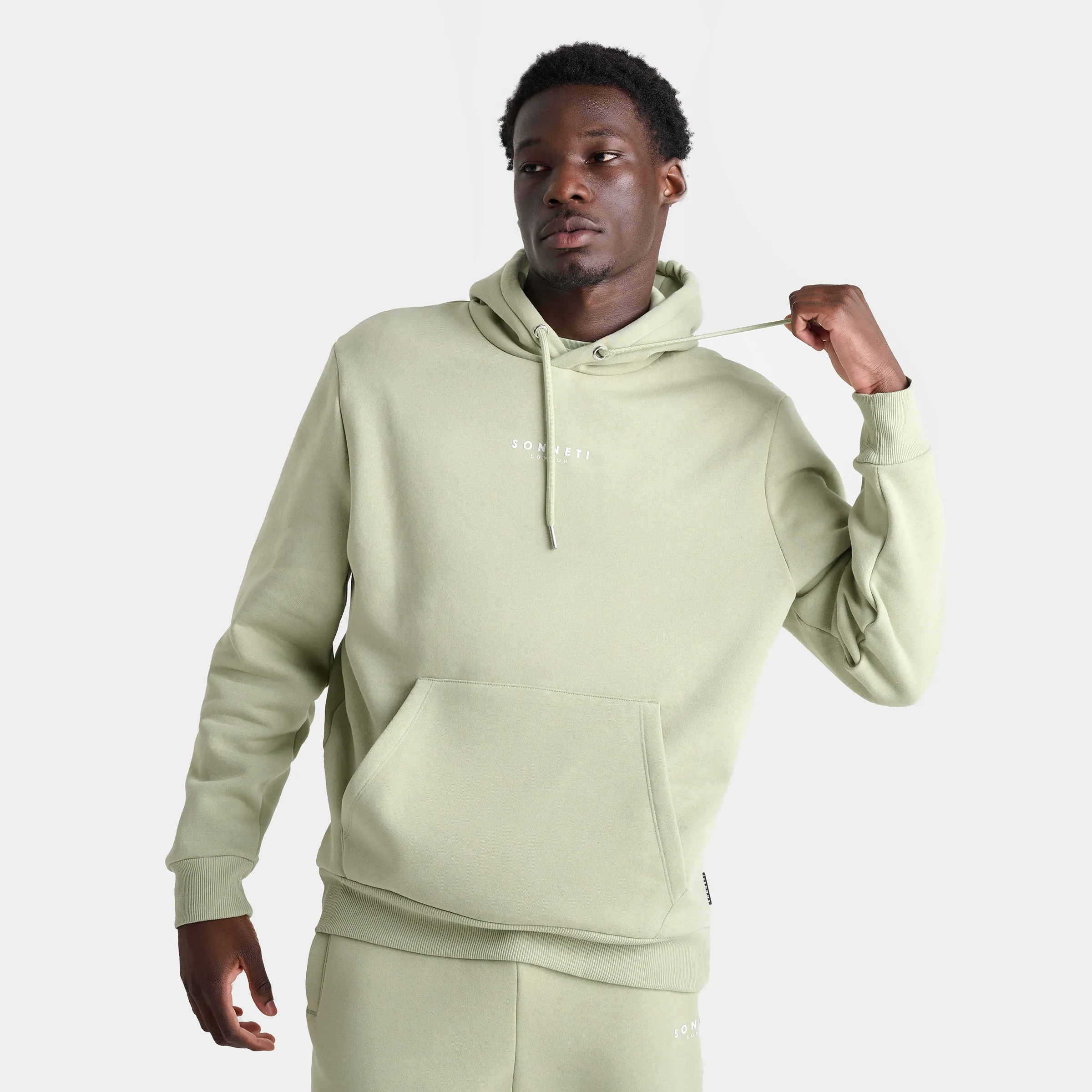 Sonneti London Fleece Pullover Hoodie / Desert Sage