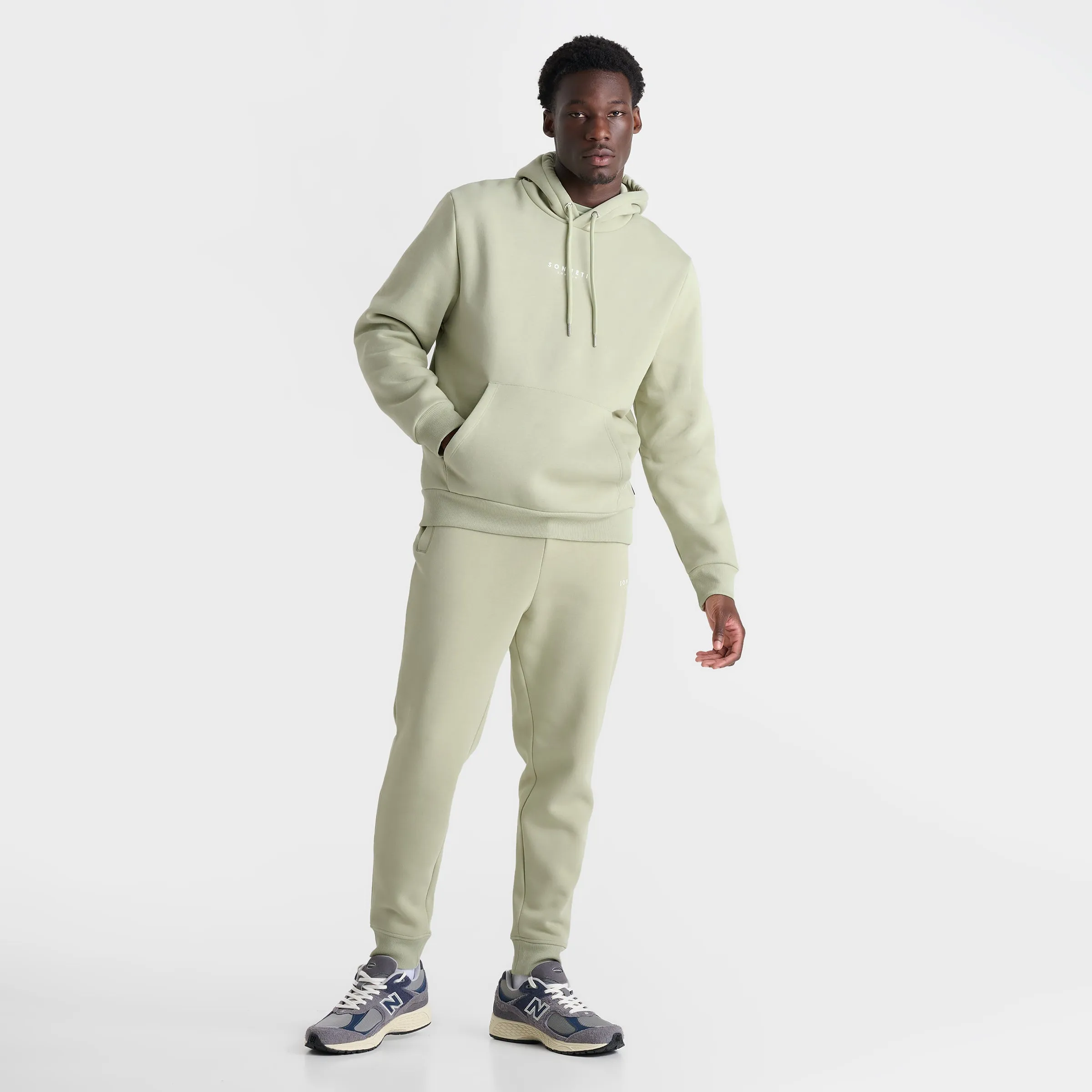 Sonneti London Fleece Pullover Hoodie / Desert Sage