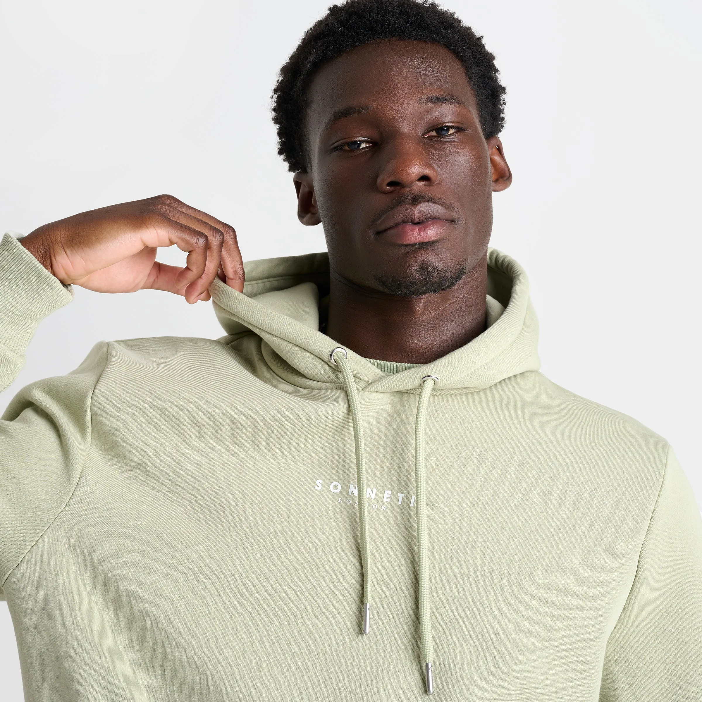 Sonneti London Fleece Pullover Hoodie / Desert Sage