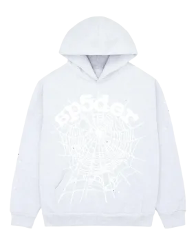 Sp5der OG Web Hoodie Heather Grey