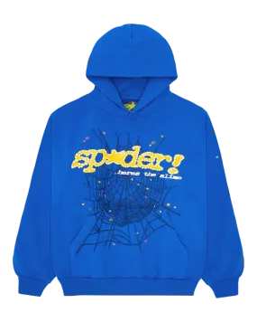 Sp5der TC Hoodie Blue